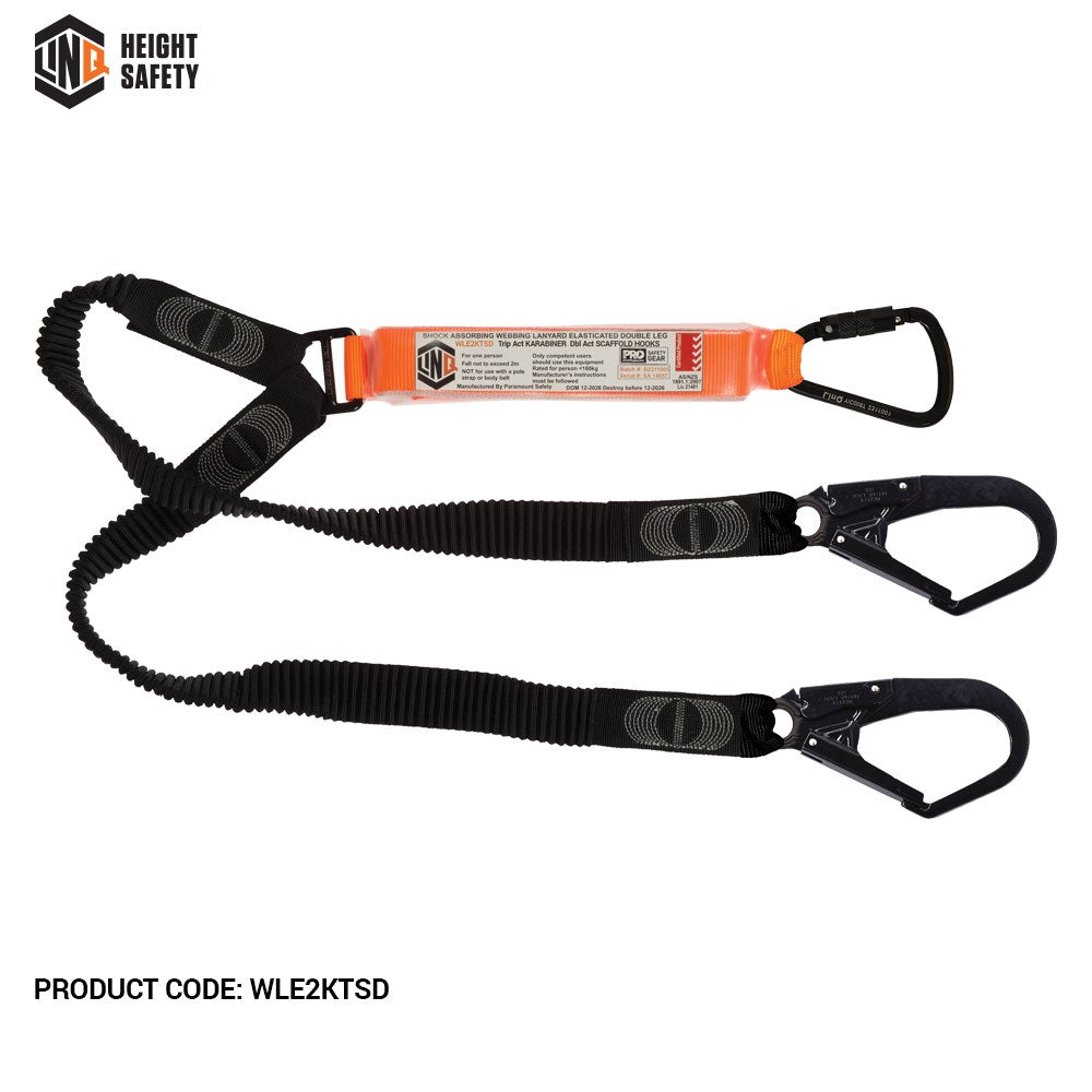 Linq Double Elasticated Lanyards - Plus Hardware