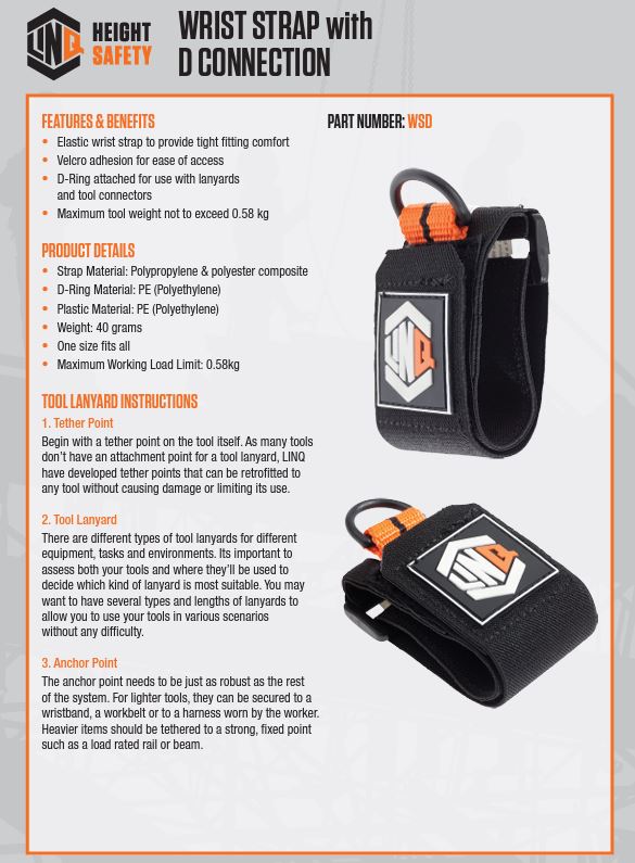 Linq Height Safety Tool Lanyard Accessories - Various Options