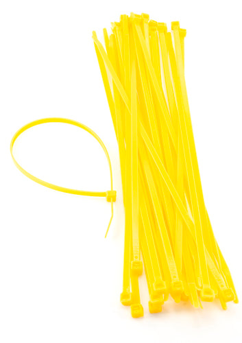 Nylon Cable Ties 4.8mm x 200mm - 3 Colour Options - pack of 100 ties