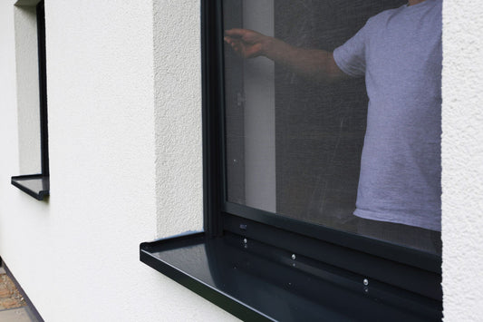 Man with flyscreen