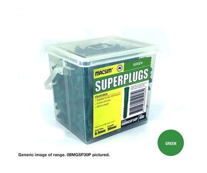 Macsim SuperPlug Wallplugs - Various Sizes and Quantities