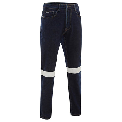 Classic Fit Dark Denim Stretch Taped Jeans - Various Sizes