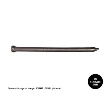 Bullet Head 316 Stainless Steel Nails - Various Sizes and Box Quantities
