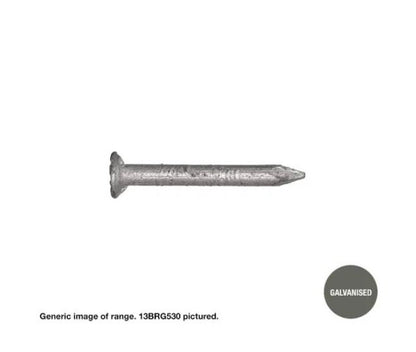 Bracket Nails Galvanised Smooth Shank - Diameter x Length in Various Box Quantities