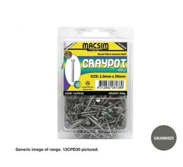 Cray Pot Nails 2mm x 30 Galvanised 500g