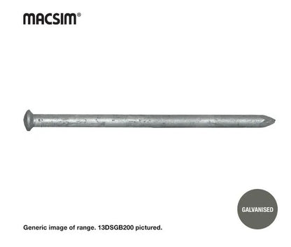 Dome Head Deck Spikes Galvanised 9mm - 5Kg Tubs - Various Lengths Available