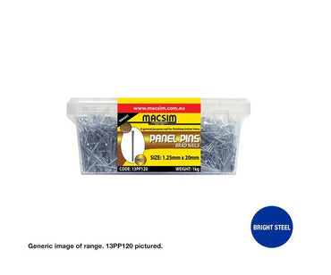 Panel Pins Bright Steel - Various Diameter x Lengths and Box Quantities