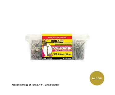 Plasterboard Nail 2.8mm x 30mm Zinc Twisted Shank 2.5Kg