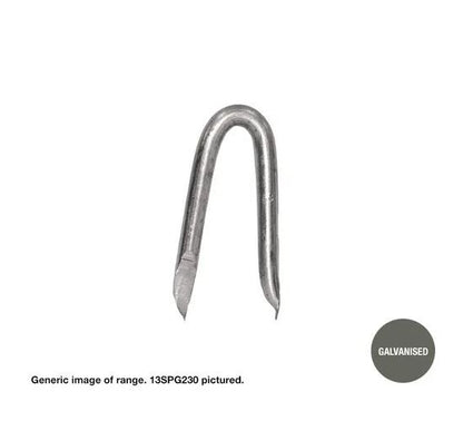 Macsim Plain Staples Galvanised - Various Sizes and Quantities