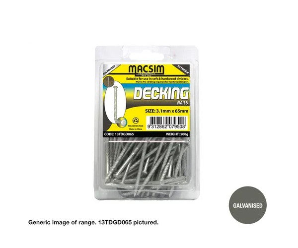 Dome Head Decking Nails Galvanised - Various Sizes and Weights Available