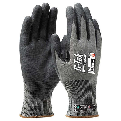 G-Tek Xtr 18G Cut F Palm Dip Gloves - 1, 6 or 12 Pairs in 7 Size Options