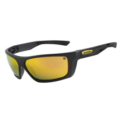 Scope Flash Jet Black Frame Safety Glasses - 6 Lens Colour Options