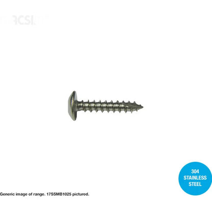 Security Torx Mushroom Head Type 17 10g Screw - 2 Material Options in 2 lengths