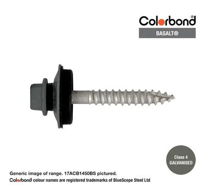 Type 17 Macsim Bra Cyclone Assembly Hex Head Screws Galvanised - Various Sizes, Colours & Quantities