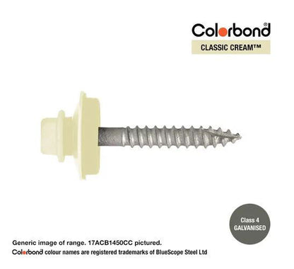 Type 17 Macsim Bra Cyclone Assembly Hex Head Screws Galvanised - Various Sizes, Colours & Quantities