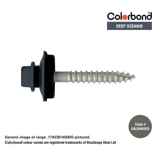 Type 17 Macsim Bra Cyclone Assembly Hex Head Screws Galvanised - Various Sizes, Colours & Quantities
