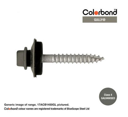 Type 17 Macsim Bra Cyclone Assembly Hex Head Screws Galvanised - Various Sizes, Colours & Quantities