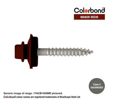 Type 17 Macsim Bra Cyclone Assembly Hex Head Screws Galvanised - Various Sizes, Colours & Quantities