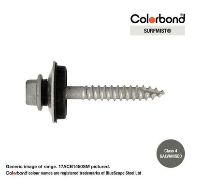 Type 17 Macsim Bra Cyclone Assembly Hex Head Screws Galvanised - Various Sizes, Colours & Quantities