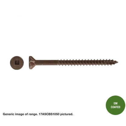 Macsim Type 17 Decking Screws (Square Drive) EM Coated - Varous Size and Quantities