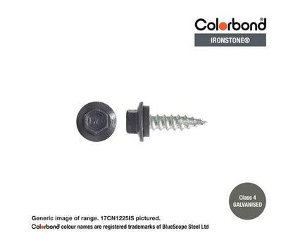 Type 17 Hex Washer Face Head Screw + Neoprene Washer 12g x Length - Box of 1000 Painted Head Options