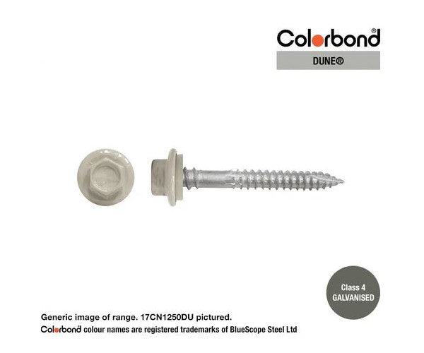 Type 17 Painted Galvanised Screw Dune