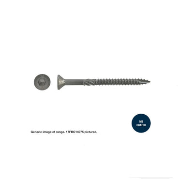 Macsim Type 17 Batten Screw (Hex Drive) M8 Coated - Various Sizes & Quantities