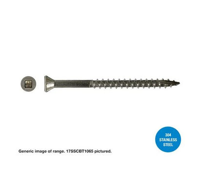 Macsim Type 17 TRIM Head Decking Screws (Square Drive) 304 Stainless Steel - Various Sizes and Quantities