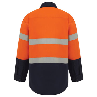 Hi Vis 2 Tone Regular Weight Taped Shirt - 3 Colour Options in Various Sizes