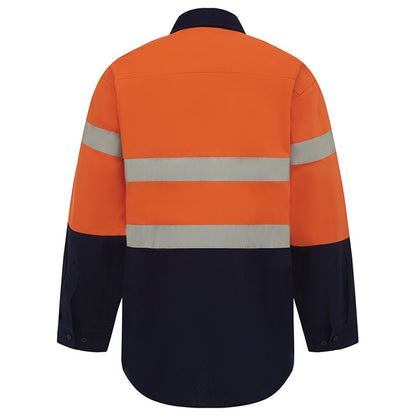 Hi Vis 2 Tone Closed Front Regular Weight Taped Shirt - 3 Colour Options in Various Sizes