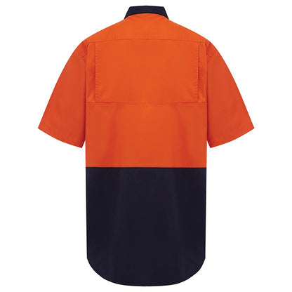 Hi Vis 2 Tone Lightweight Short Sleeve Shirt - 2 Colour Options in Various Sizes