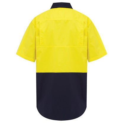 Hi Vis 2 Tone Lightweight Short Sleeve Shirt - 2 Colour Options in Various Sizes