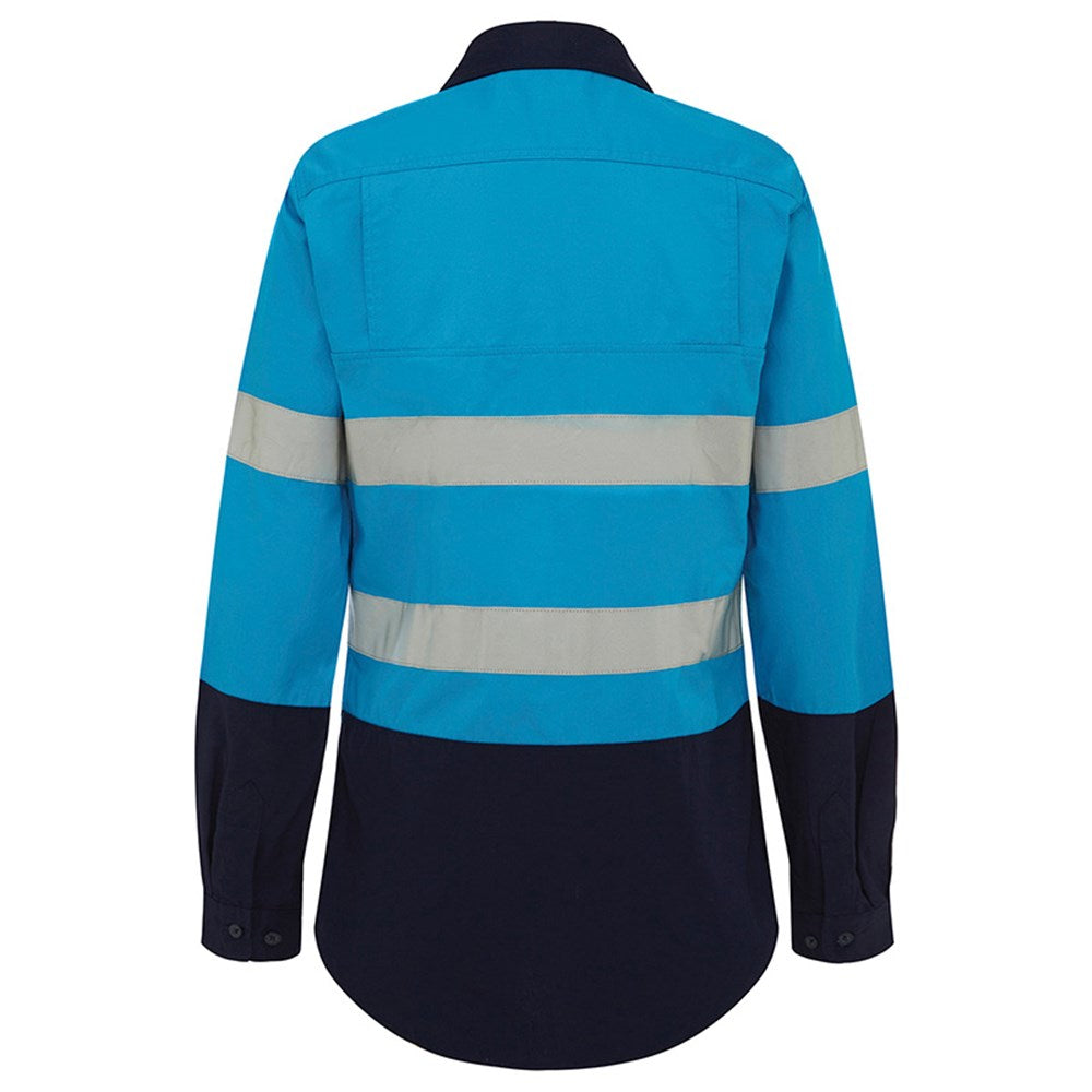 Womens Hi Vis 2 Tone Lightweight Taped Shirt