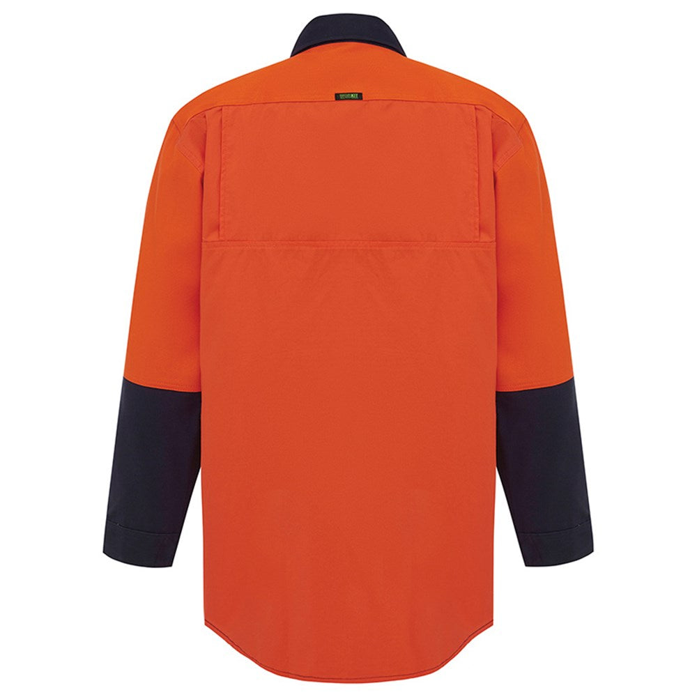 Hi Vis 2 Tone Closed Front Dual Weight Welders Shirt - 2 Colour Options in Various Sizes