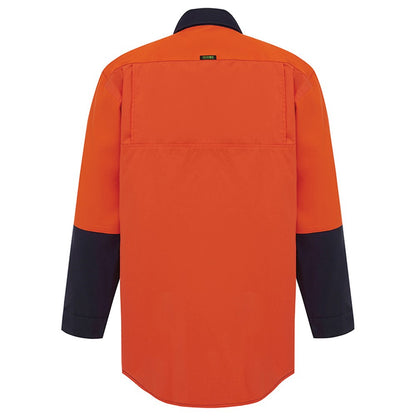 Hi Vis 2 Tone Closed Front Dual Weight Welders Shirt - 2 Colour Options in Various Sizes