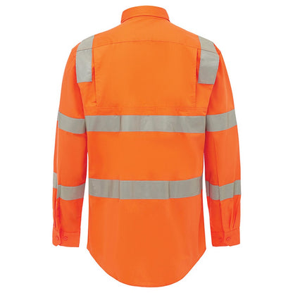 Hi Vis Lightweight VIC Rail Taped Orange Shirt - Various Sizes