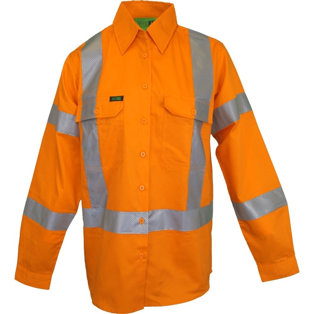 Hi-Vis Womens Lightweight NSW Rail Taped Shirt - Various Sizes