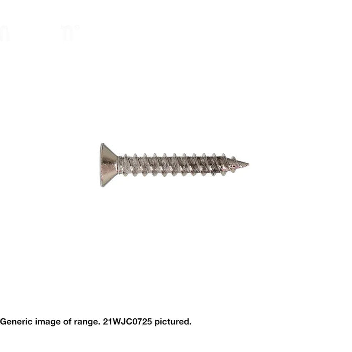 Macsim Chrome Plate Timber Screw 25mm - Box of 500