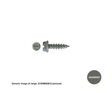 Hex Head Stitching Screws 8g x Length - Box of 1000 Various Material Options