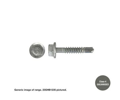 Macsim Hex Washer Face Self Drilling Screws Galvanised - Various Sizes and Quantities
