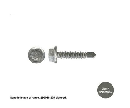 Macsim Hex Washer Face Self Drilling Galvanised PAINTED HEAD Screws - Box of 1000 - Various Sizes and Colours