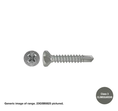 Self Drilling screws Countersunk Galvanised