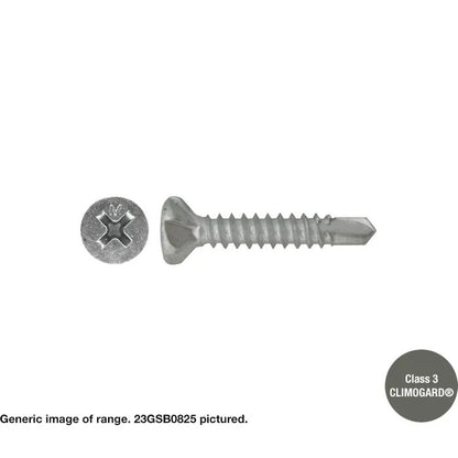 Macsim Countersunk Fibre Cement Self Drilling Screws Galvanised - Various Sizes and Quantities