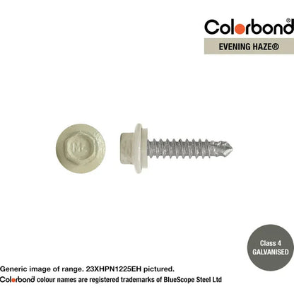 Self Drilling Galvanised Tornado Roofing Neoprene Washer Screw 12g x Length and Quantity - Painted Head Options