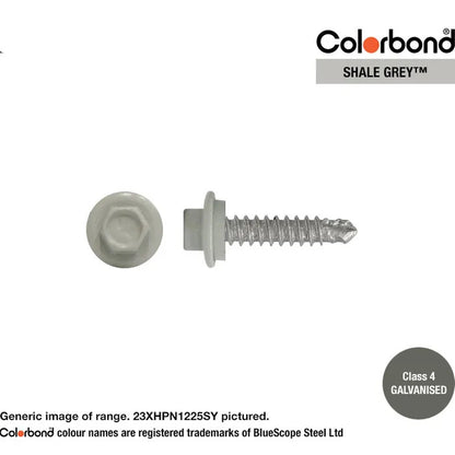 Self Drilling Galvanised Tornado Roofing Neoprene Washer Screw 12g x Length and Quantity - Painted Head Options