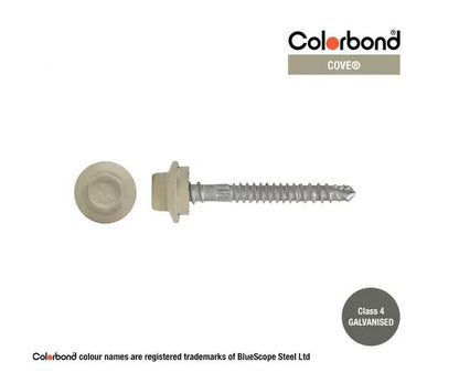 Self Drilling Galvanised Tornado Roofing Neoprene Washer Screw 12g x Length and Quantity - Painted Head Options