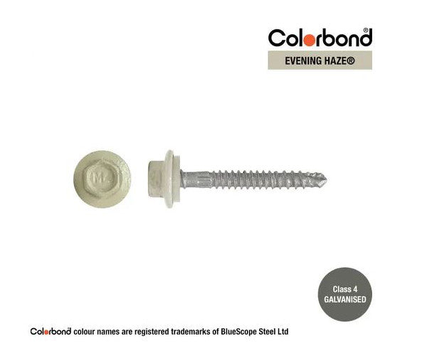 Self Drilling Galvanised Tornado Roofing Neoprene Washer Screw 12g x Length and Quantity - Painted Head Options