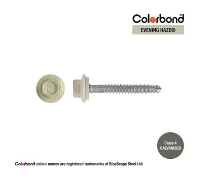 Self Drilling Galvanised Tornado Roofing Neoprene Washer Screw 12g x Length and Quantity - Painted Head Options