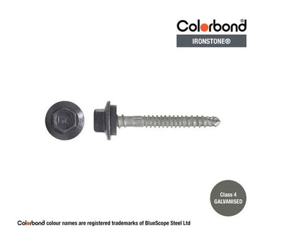 Self Drilling Galvanised Tornado Roofing Neoprene Washer Screw 12g x Length and Quantity - Painted Head Options