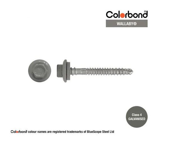Self Drilling Galvanised Tornado Roofing Neoprene Washer Screw 12g x Length and Quantity - Painted Head Options